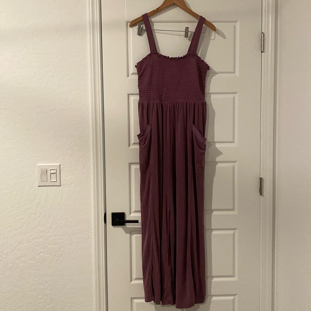 Anthropologie Saturday Sunday wide leg jumpsuit size L in VEUC